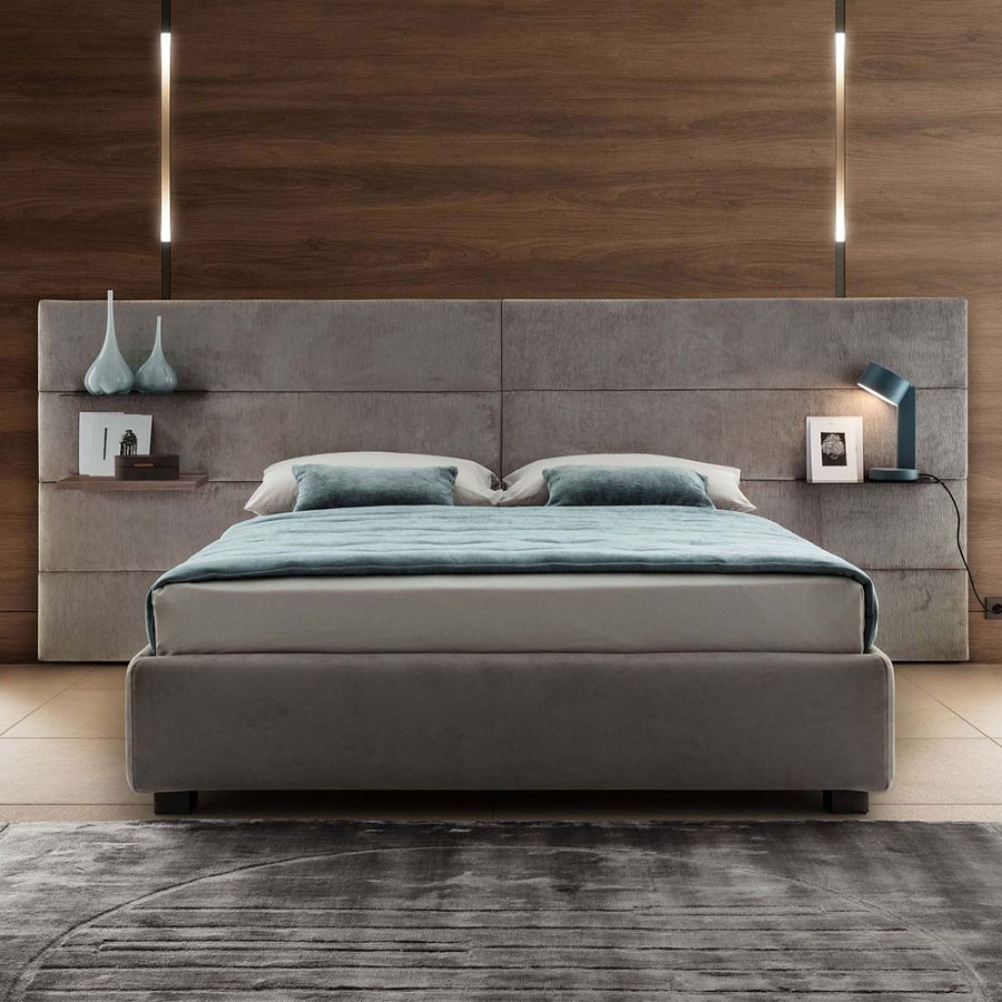 Pat matrimonial cu tapiterie Le Comfort, Horizon